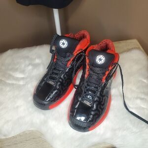 Kids Black and Red Sneakers
